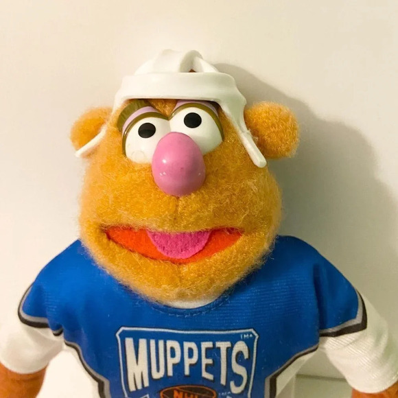 Vintage 1995  Muppets Fozzie and Animal Hockey Players NHL Plush Toys - Picture 6 of 16
